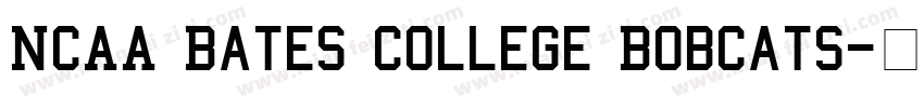 NCAA Bates College Bobcats字体转换